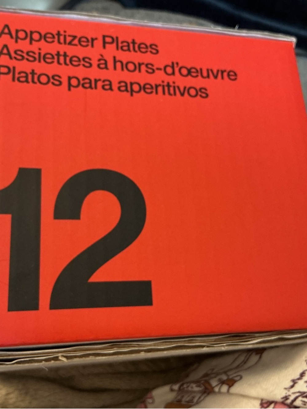 Crate&Barrel Vibrant white Appetizer Plate Set